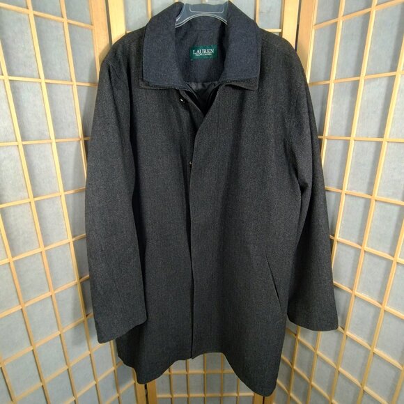 Lauren Ralph Lauren Other - Lauren Ralph Lauren Lined Herringbone pattern Wool Blend Coat Size 46R